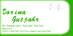 dorina gutjahr business card